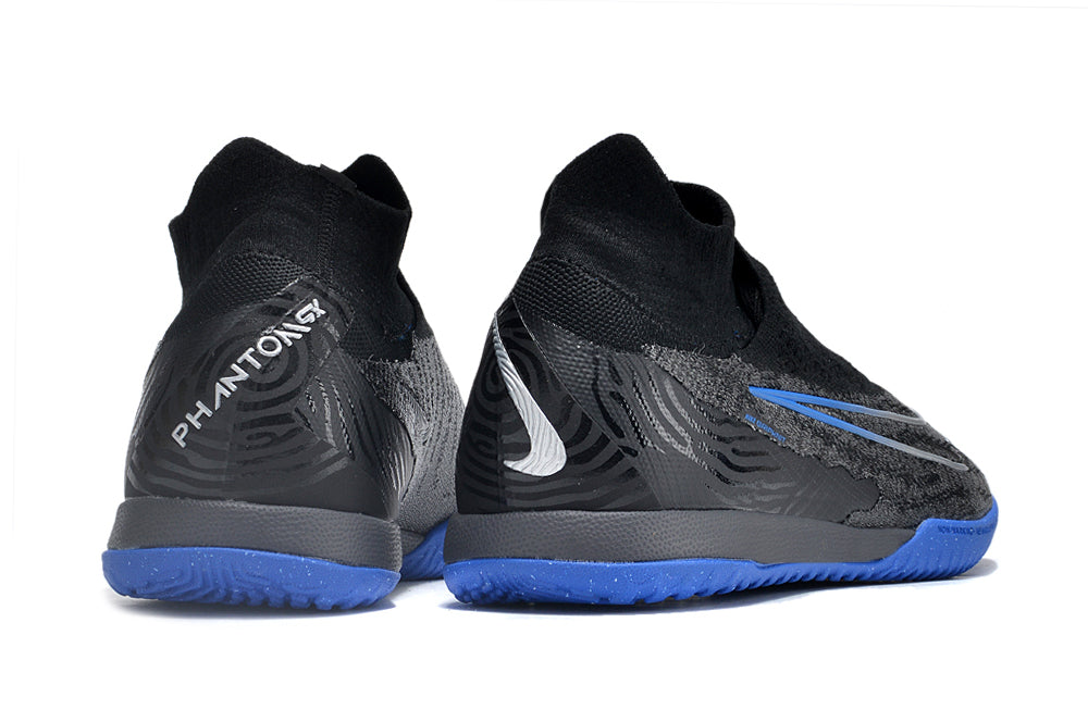 Chuteira Nike React Phantom GX Elite DF Futsal Preto/Azul – Grupo