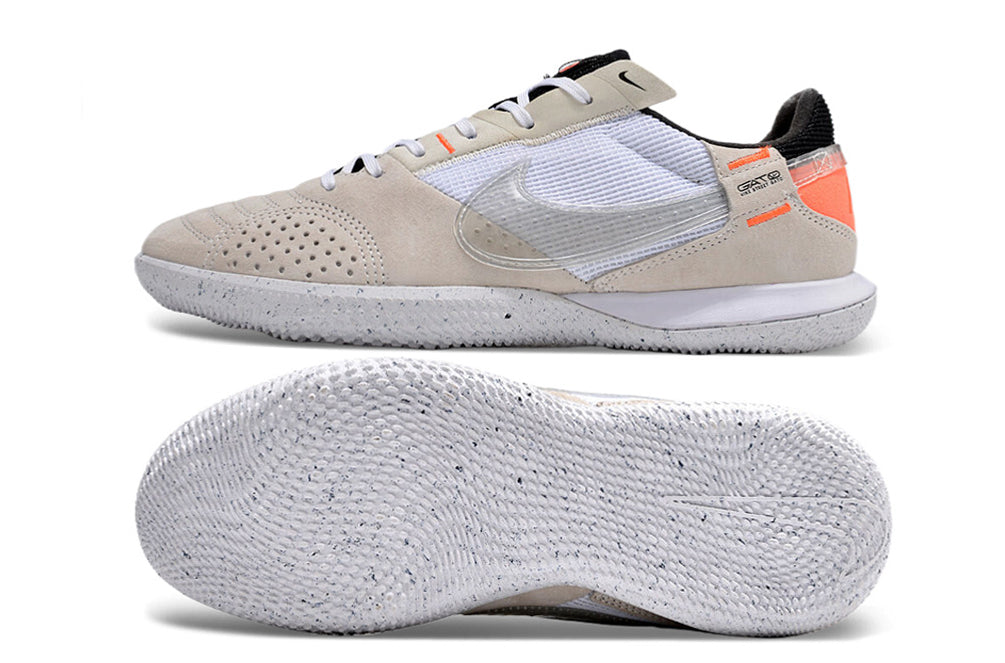 Chuteira NIKE Street Gato Futsal Branco/Laranja – Grupo R7sport