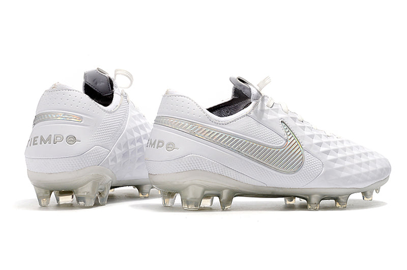 CHUTEIRA NIKE TIEMPO LEGEND 8 ELITE FG PRATA/BRANCO – Grupo R7sport