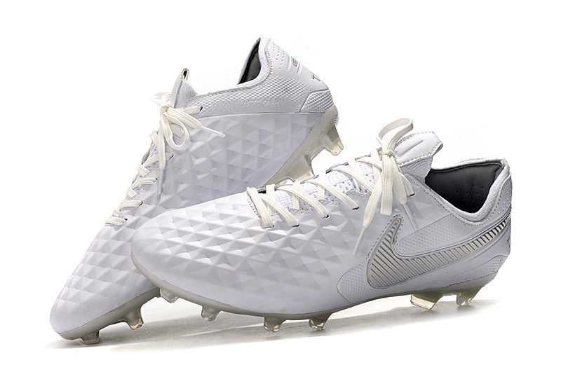 CHUTEIRA NIKE TIEMPO LEGEND 8 ELITE FG PRATA/BRANCO – Grupo R7sport