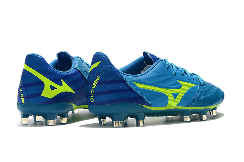 CHUTEIRA MIZUNO REBULA V3 FG AZUL/VERDE – Grupo R7sport