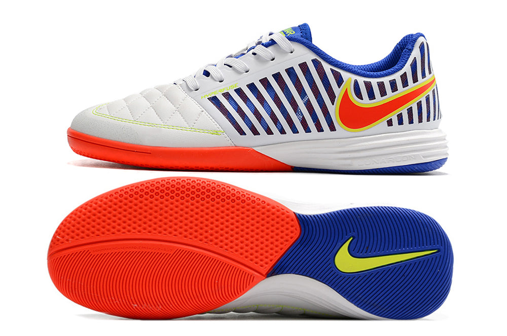 おぶらんNike Lunar Gato フットサルシューズ 青/オレンジ Chuteira NIKE Lunar Gato II Futsal Branco/Azul/Laranja – Grupo R7sport