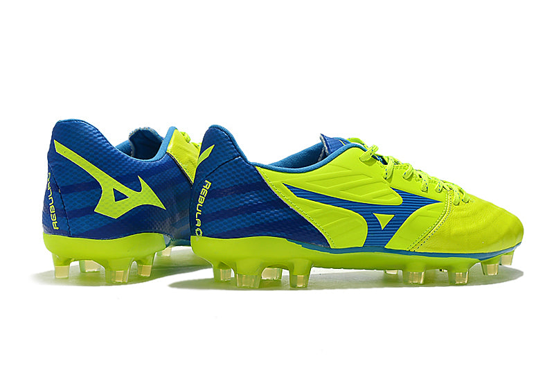 CHUTEIRA MIZUNO REBULA V3 FG VERDE/AZUL – Grupo R7sport