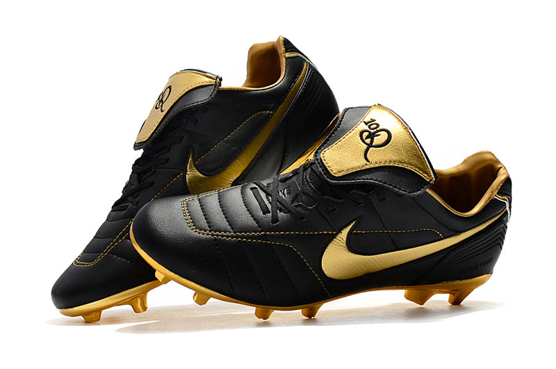 CHUTEIRA NIKE TIEMPO LEGEND 7 ELITE FG R10 PRETO/DOURADO – Grupo