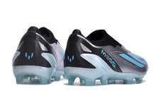 Carregar imagem no visualizador da galeria, Chuteira de Campo ADIDAS X CrazyFast+ LL FG Messi Azul/Prata/Preto
