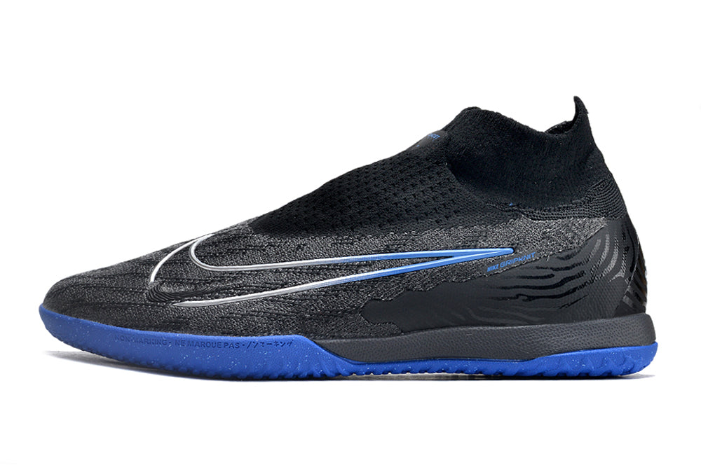 Chuteira Nike React Phantom GX Elite DF Futsal Preto/Azul – Grupo