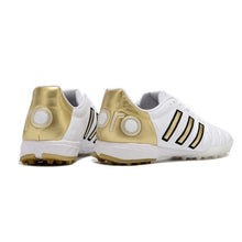 Carregar imagem no visualizador da galeria, Chuteira Adidas Adipure 11 Pro Society TF Branca e Dourada
