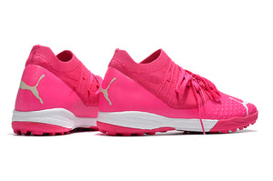 Chuteira PUMA Future Z 1.4 Pro Cage Society Rosa – Grupo R7sport