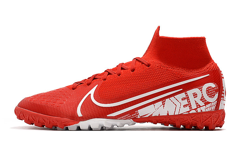 CHUTEIRA NIKE MERCURIAL SUPERFLY 7 ELITE TF VERMELHO/BRANCO