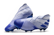 Carregar imagem no visualizador da galeria, CHUTEIRA ADIDAS NEMEZIZ 19+ FG AZUL/BRANCO
