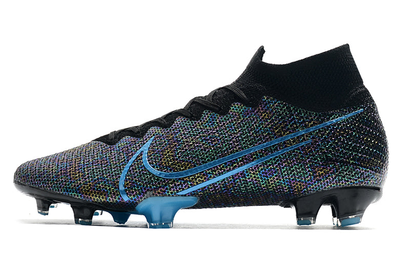 CHUTEIRA NIKE MERCURIAL SUPERFLY 7 FG ELITE AZUL/PRETO – Grupo R7sport