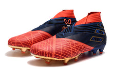 Carregar imagem no visualizador da galeria, CHUTEIRA ADIDAS NEMEZIZ 19+ FG &quot;SPIDER MAN&quot; VERMELHO E AZUL
