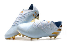 Carregar imagem no visualizador da galeria, CHUTEIRA ADIDAS NEMEZIZ 19.1 FG DOURADO/BRANCO
