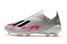 Carregar imagem no visualizador da galeria, CHUTEIRA ADIDAS X 19+ FG CINZA/ROSA/PRETO
