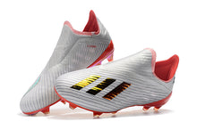 Carregar imagem no visualizador da galeria, CHUTEIRA ADIDAS X 19+ FG &quot;302 REDIRECT&quot; CINZA/VERMELHO
