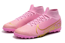 Carregar imagem no visualizador da galeria, CHUTEIRA NIKE MERCURIAL SUPERFLY 7 ELITE TF ROSA/DOURADO
