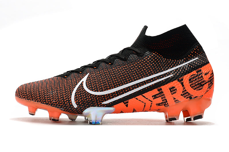 シューズ NIKE Mercurial Vapor 13 Superfly FG CHUTEIRA NIKE MERCURIAL SUPERFLY 13 FG ELITE LARANJA/PRETO/BRANCO