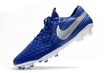 Carregar imagem no visualizador da galeria, CHUTEIRA NIKE TIEMPO LEGEND 8 ELITE FG &quot;NEW LIGHTS&quot; AZUL/PRATA
