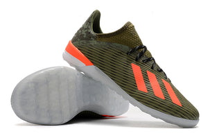 CHUTEIRA ADIDAS X 19.1 TF "VERDE CAMUFLADO/LARANJA"