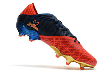 Carregar imagem no visualizador da galeria, CHUTEIRA ADIDAS NEMEZIZ 19.1 FG &quot;SPIDER MAN&quot; VERMELHO/AZUL
