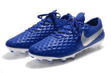 Carregar imagem no visualizador da galeria, CHUTEIRA NIKE TIEMPO LEGEND 8 ELITE FG &quot;NEW LIGHTS&quot; AZUL/PRATA
