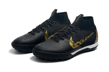 Carregar imagem no visualizador da galeria, CHUTEIRA NIKE MERCURIAL SUPERFLY 6 ELITE TF &quot;BLACK LUX&quot; PRETO/DOURADO
