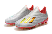 Carregar imagem no visualizador da galeria, CHUTEIRA ADIDAS X 19+ FG &quot;302 REDIRECT&quot; CINZA/VERMELHO
