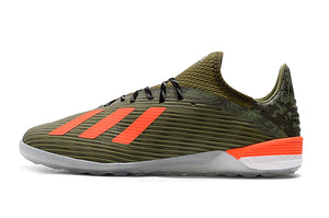 CHUTEIRA ADIDAS X 19.1 TF "VERDE CAMUFLADO/LARANJA"