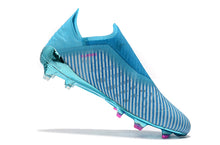 Carregar imagem no visualizador da galeria, CHUTEIRA ADIDAS X 19+ FG &quot;HARDWIRED&quot; AZUL/PRETO
