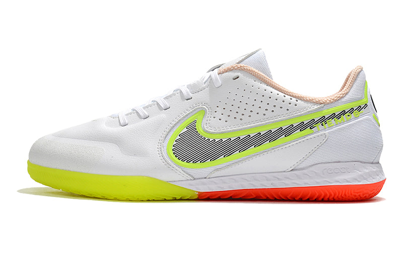 NIKE Tiempo Legend 9 Pro Futsal Branco Laranja Amarelo – Grupo R7sport