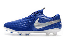 Carregar imagem no visualizador da galeria, CHUTEIRA NIKE TIEMPO LEGEND 8 ELITE FG &quot;NEW LIGHTS&quot; AZUL/PRATA
