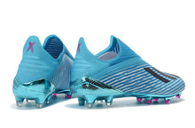 Carregar imagem no visualizador da galeria, CHUTEIRA ADIDAS X 19+ FG &quot;HARDWIRED&quot; AZUL/PRETO
