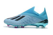 Carregar imagem no visualizador da galeria, CHUTEIRA ADIDAS X 19+ FG &quot;HARDWIRED&quot; AZUL/PRETO
