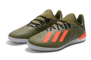 CHUTEIRA ADIDAS X 19.1 TF "VERDE CAMUFLADO/LARANJA"