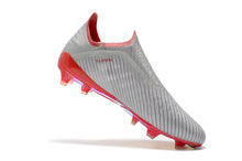 Carregar imagem no visualizador da galeria, CHUTEIRA ADIDAS X 19+ FG &quot;302 REDIRECT&quot; CINZA/VERMELHO
