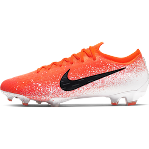 CHUTEIRA NIKE MERCURIAL VAPOR 12 FG ELITE "EUPHORIAMODE" LARANJA/BRANCO